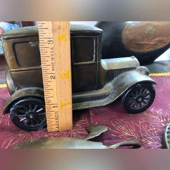 Vintage Car Brass Bank - Picture 2 of 5